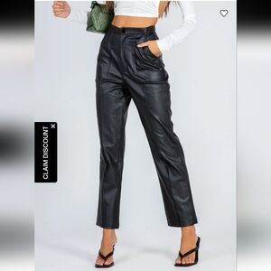 Princess Polly Encore Vegan Faux Leather Pants